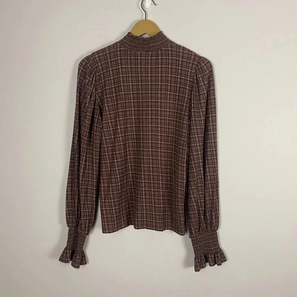 Nation LTD Plaid Puff Sleeve Top - Picture 8 of 14
